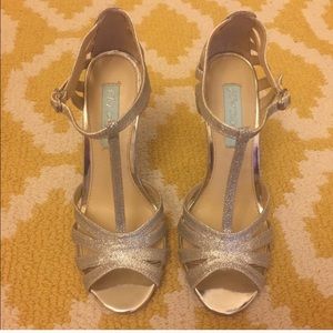 Betsy Johnson bridal heels 6